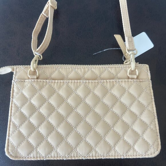 Samantha Brown To-Go RFID Quilted Crossbody Wallet MELLOW BUFF nwt - Picture 4 of 9